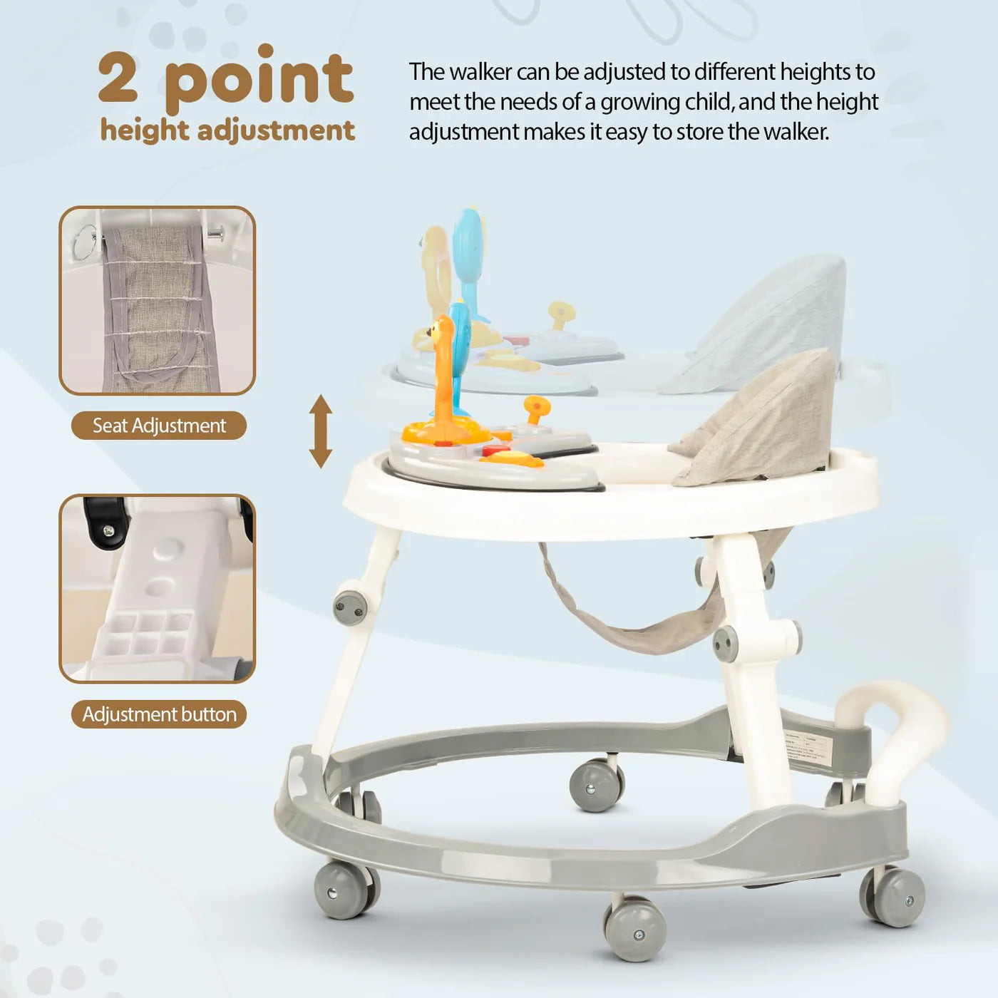 Elzo Baby Walker for Kids (MIXING)