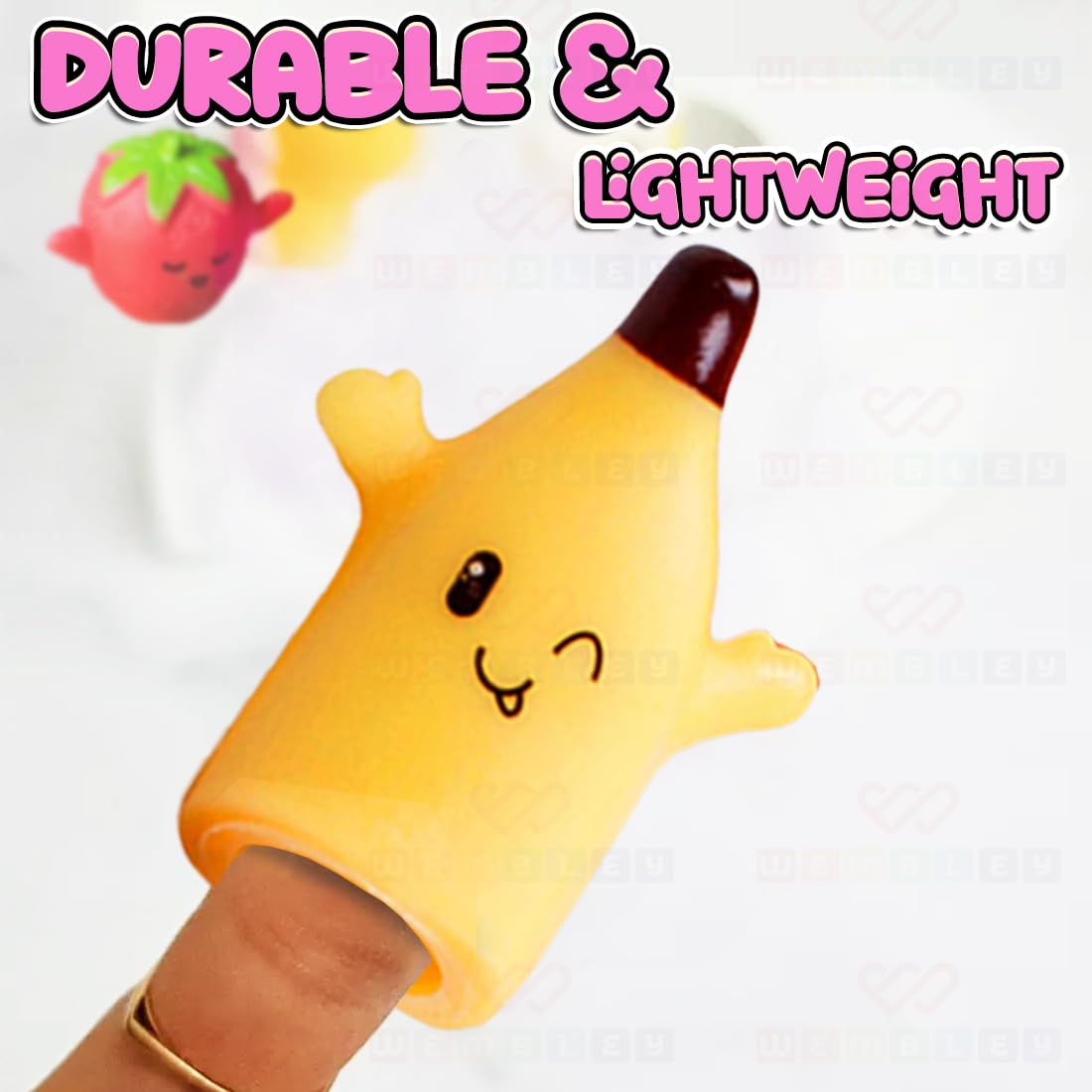 5Pc Finger Puppets for Kids(Fruits & Veggies)