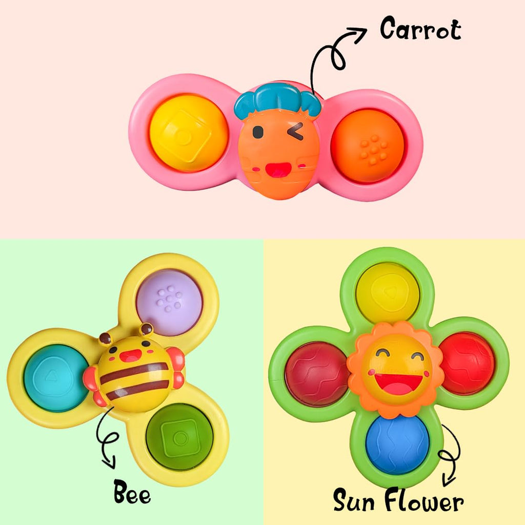 3 PCS Suction Cup Spinner Toy