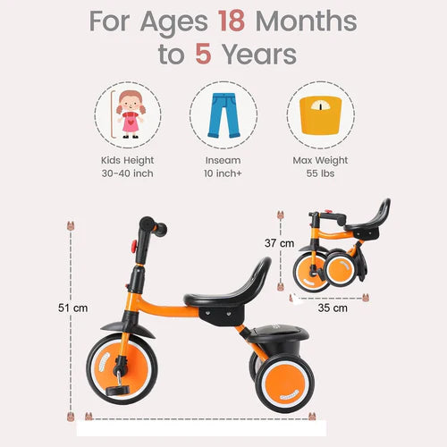 Baby Trycycle Trikidz Orange