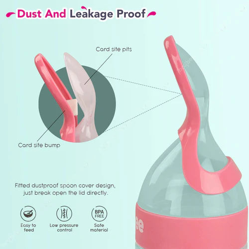 Food Squeeze Feeder Anti-Colic & BPA Free with Spoon