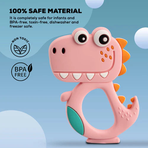 Dinosaur Silicone Teether for Baby