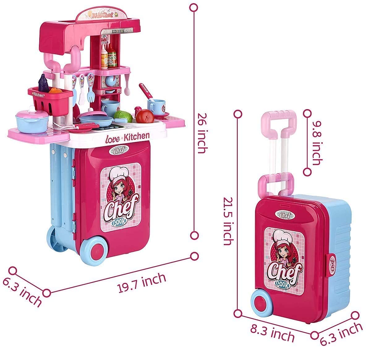 2 in 1 Pretend Play Kitchen Set