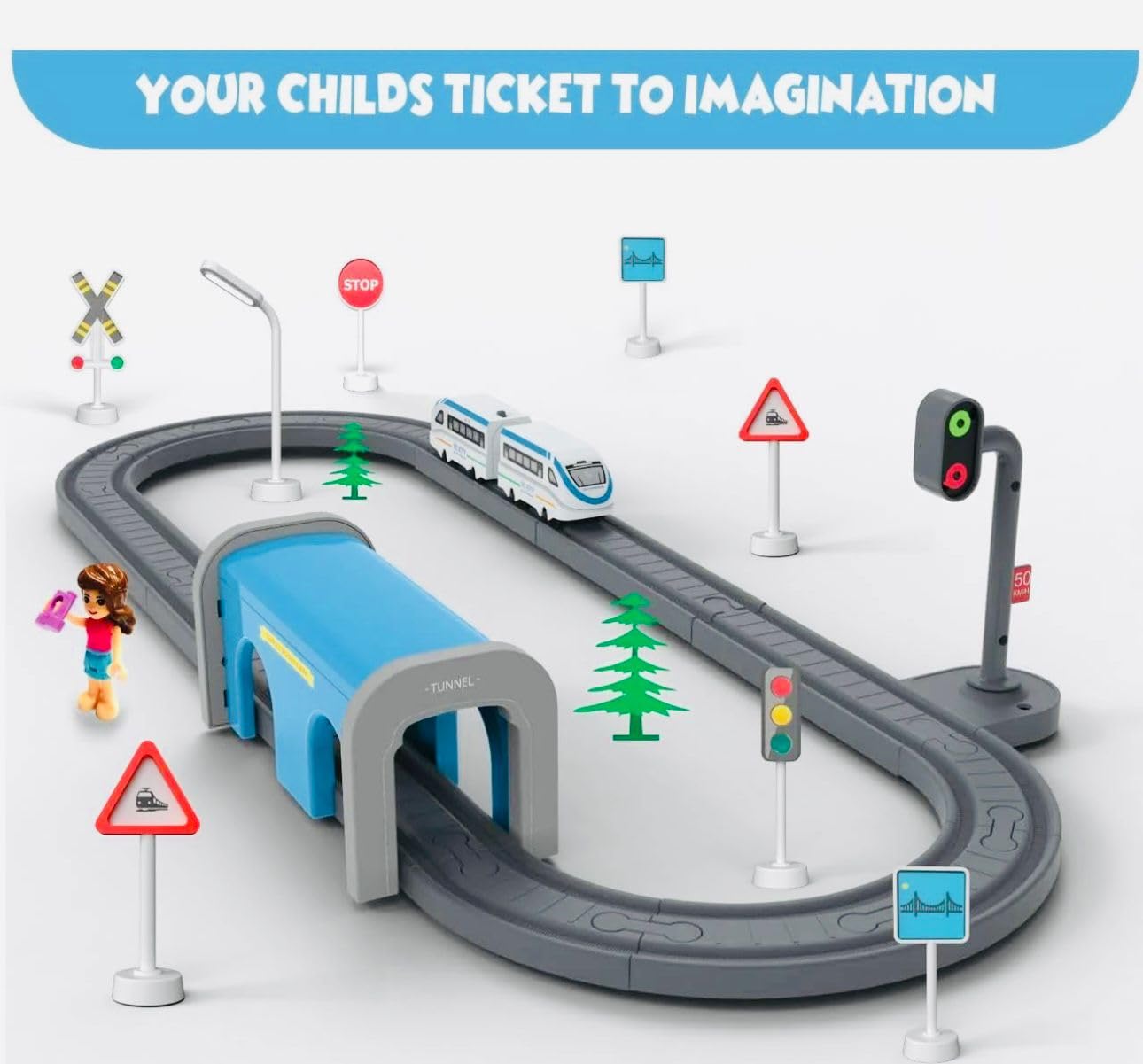 Indian City Train Set 28 Pieces