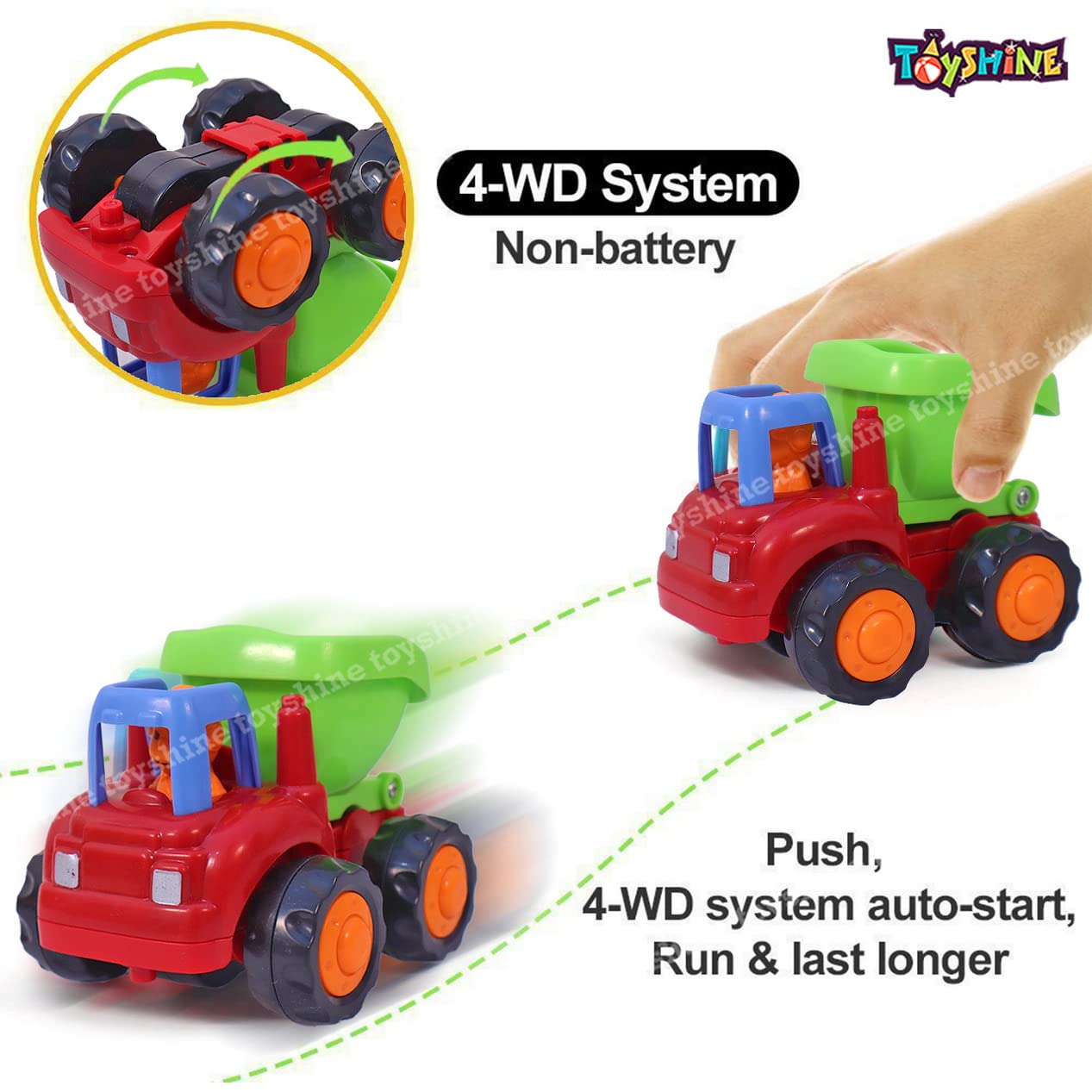 4 Friction Powered Cars