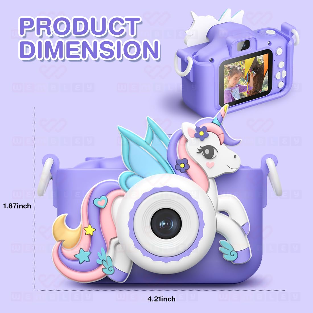 Wembley Unicorn 48MP Kids Digital Camera