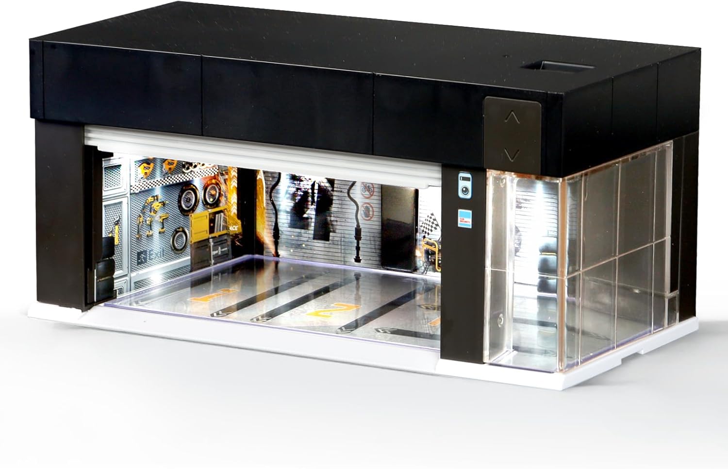 1/64 Scale Diecast Display Case for Hot Wheel Storage with voice control