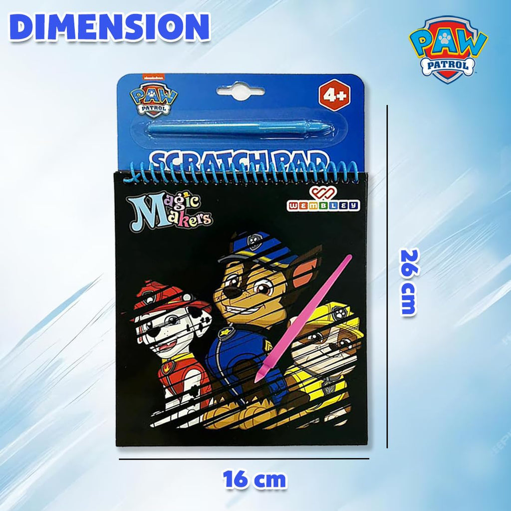 Paw Patrol Scratch Art Book
