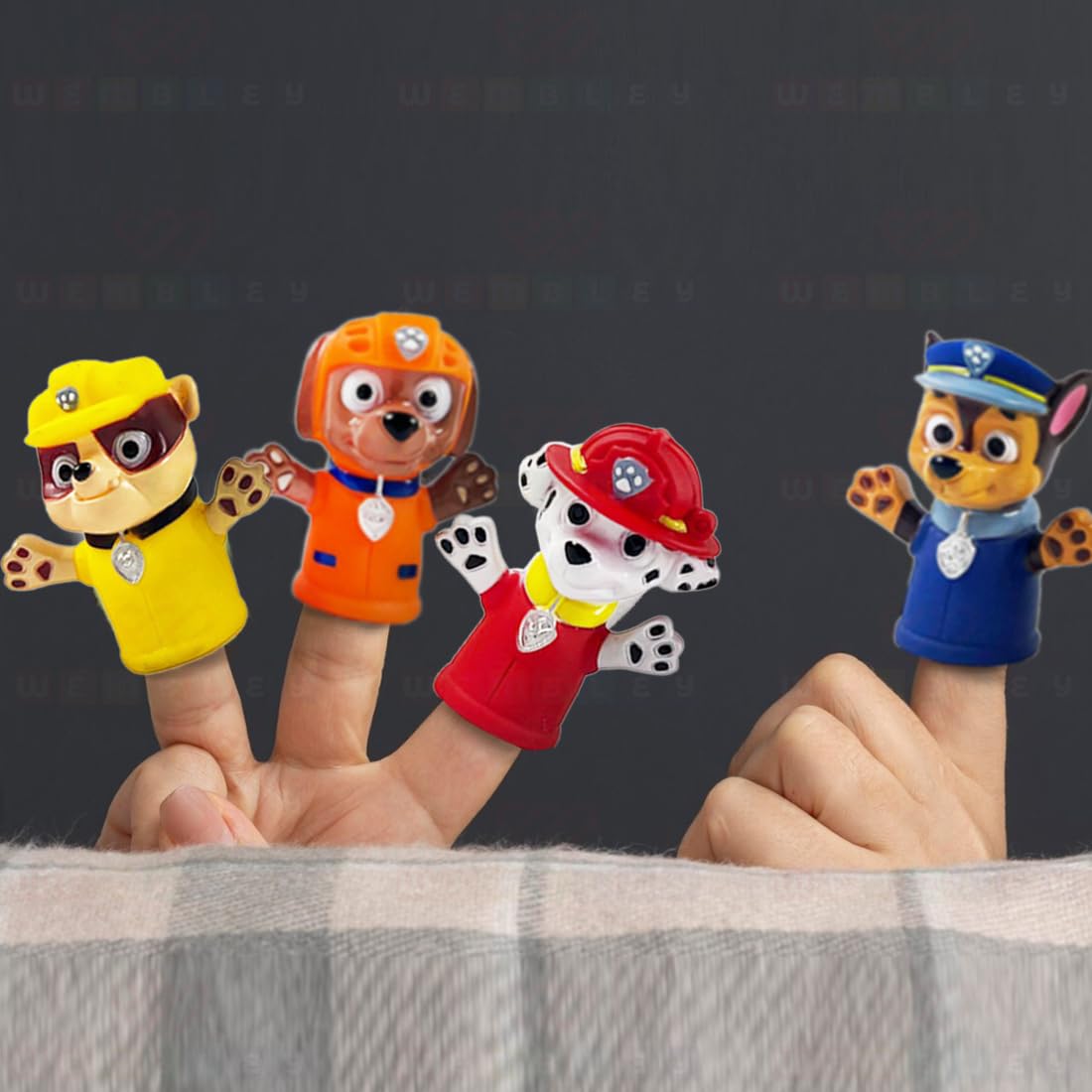 5 Pcs Paw Patrol Finger Puppet Toy