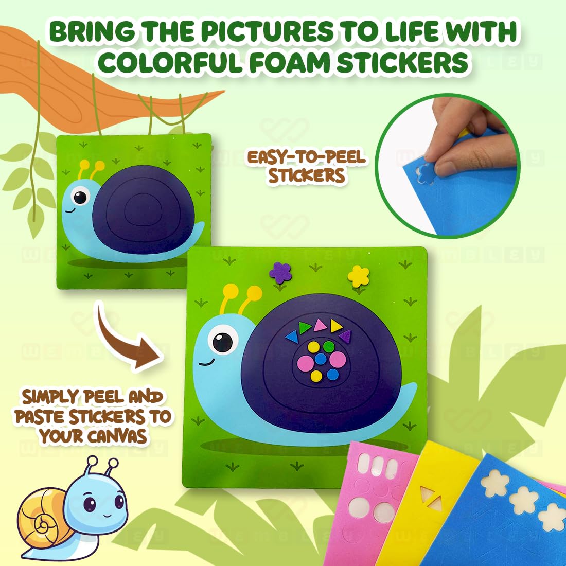 Wembley Art Kit Foam Sticker Book