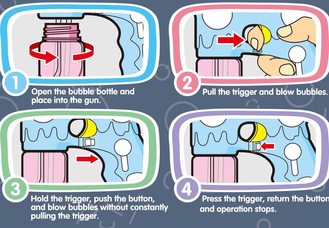 Electric Candy Bubble Gun