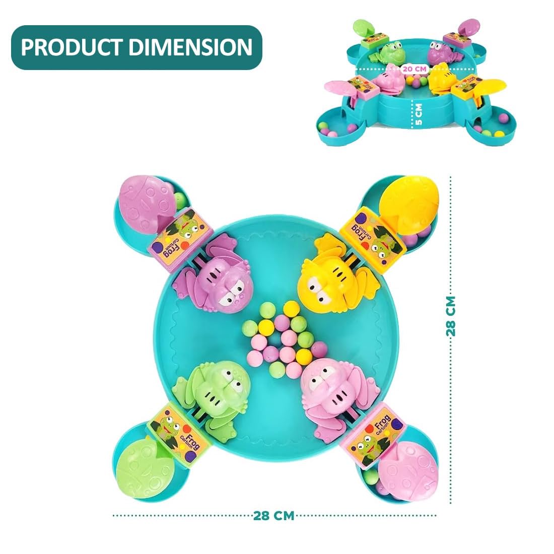 Hungry Frogs Board Game for 4 Players