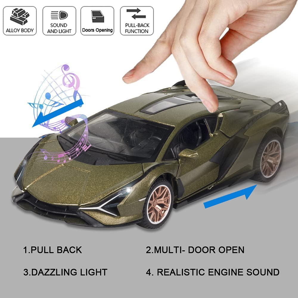 Metal Die Cast car [jj78] (Green)