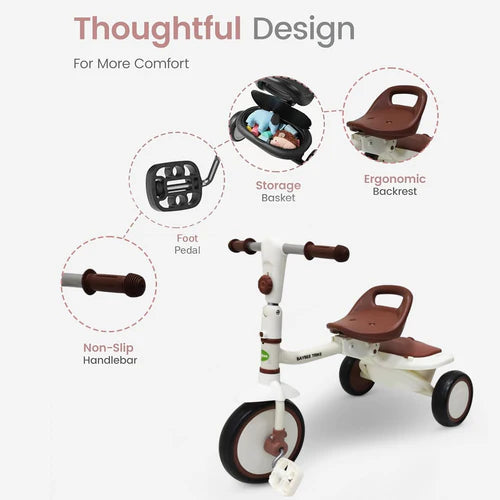 Baby Trycycle Trikidz White