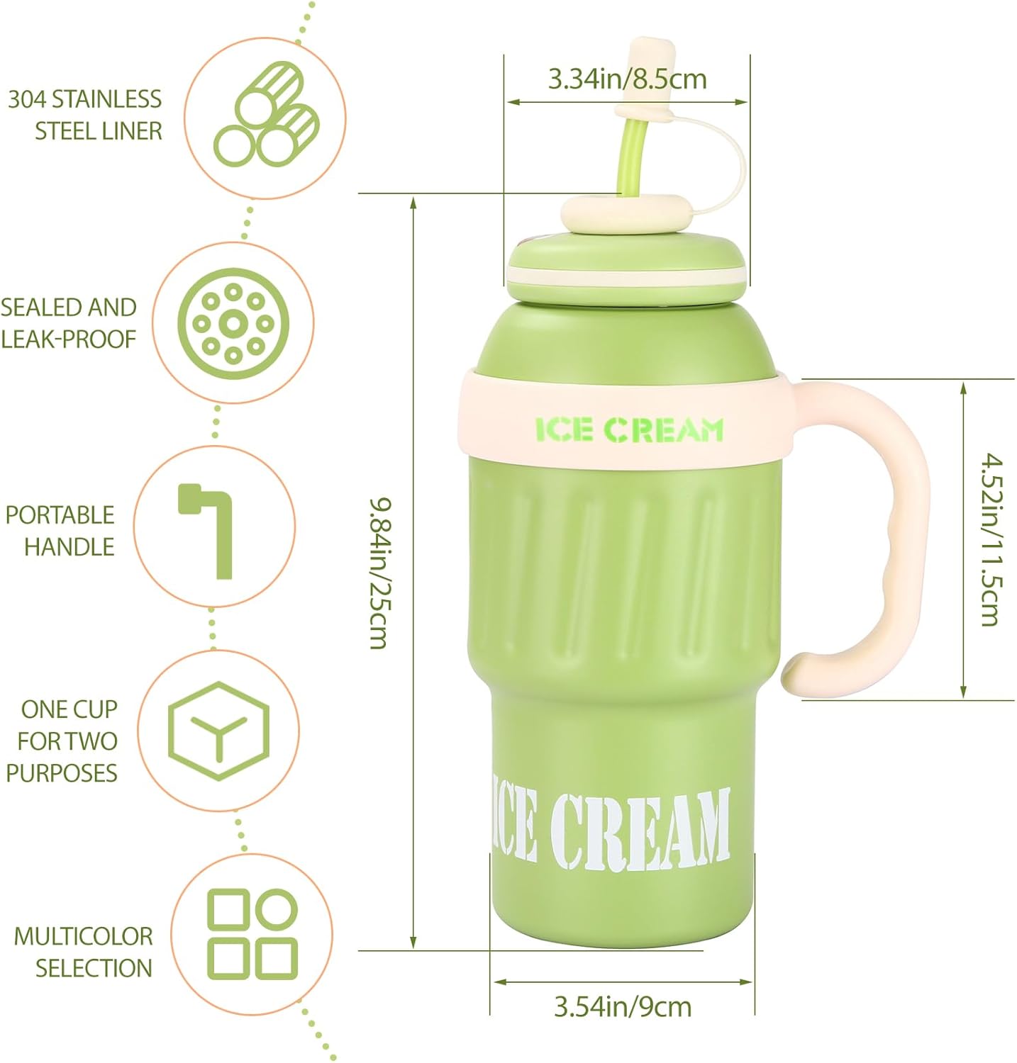 Water Bottle  (green)
