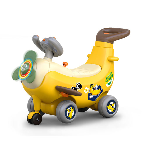 4-in-1 Ride-on & Push Around Banana Plane