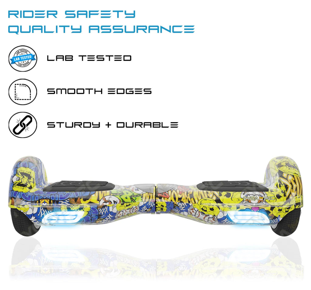 TYGATEC T1 ECO - Self Balancing Electric Hoverboard (Edhardy Color)