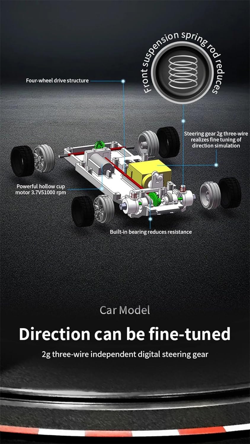 Mini RC Drift Car 4WD With