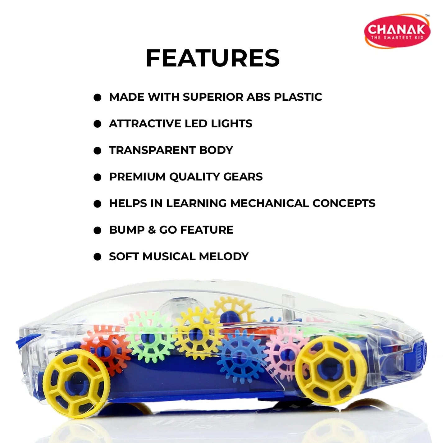 Transparent Gear Car