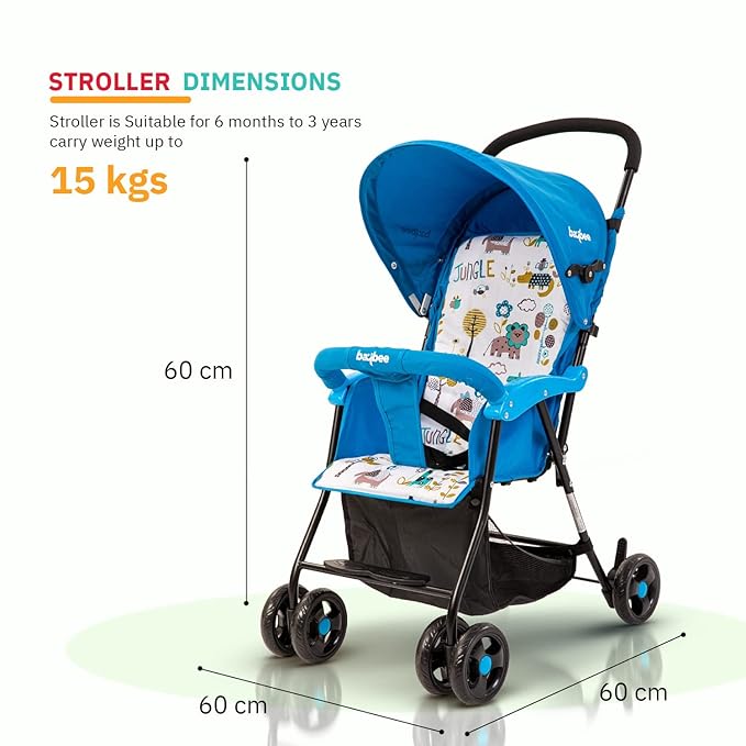 Baby Stroller 601 Blue
