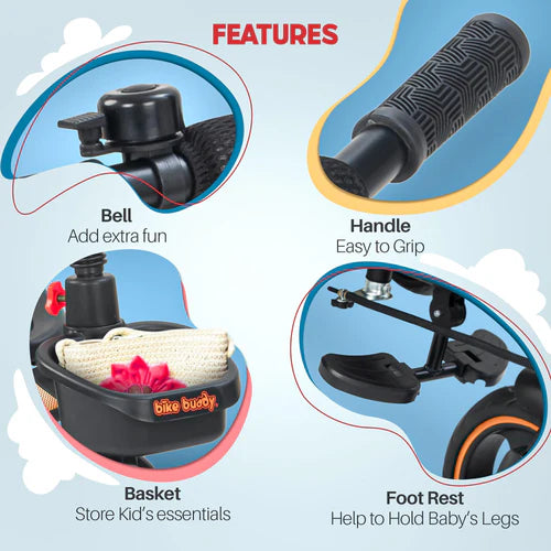 Baby Trycycle Blaze 2in 1 Convertable Orange