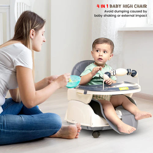 Baby High Chair Nora 4 in 1 Gray