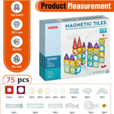 Magnetic Marble Run Blocks 75 Pcs