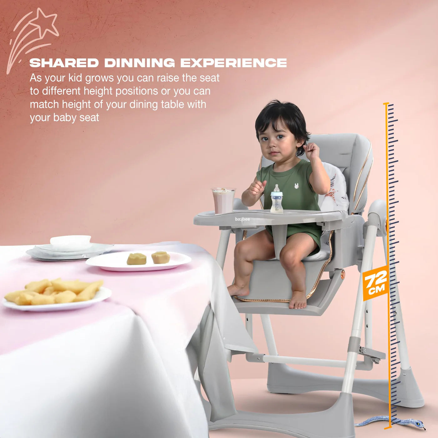 HIGH CHAIR  (GREY)