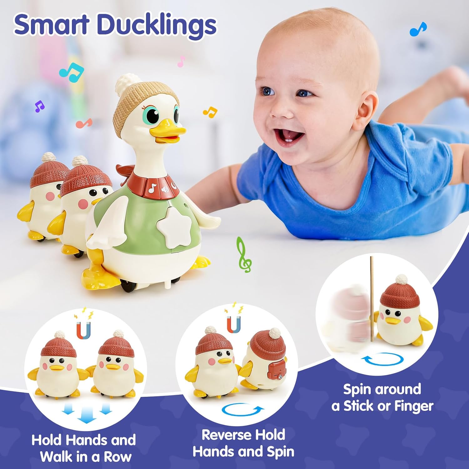 Waddling Duck Family