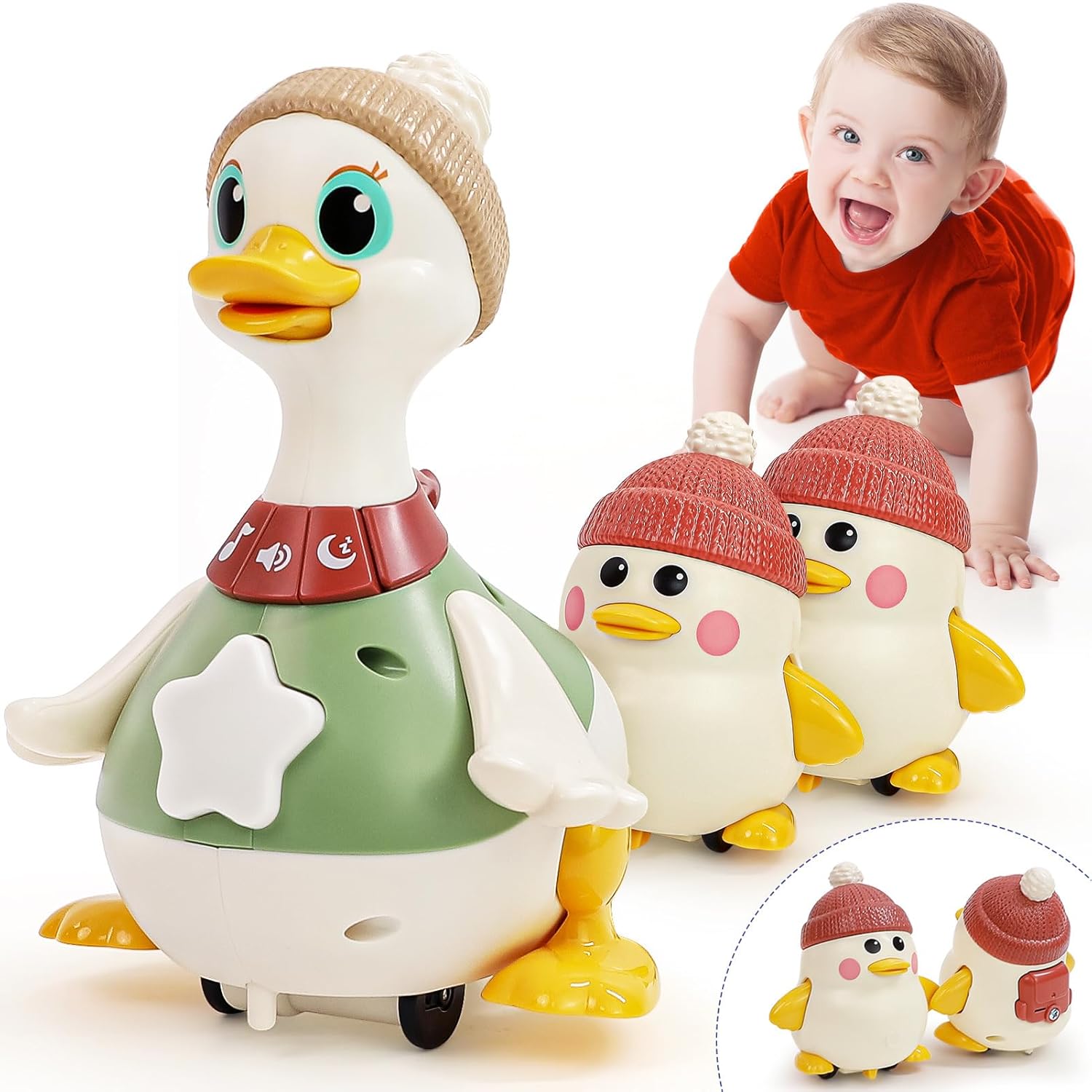 Waddling Duck Family