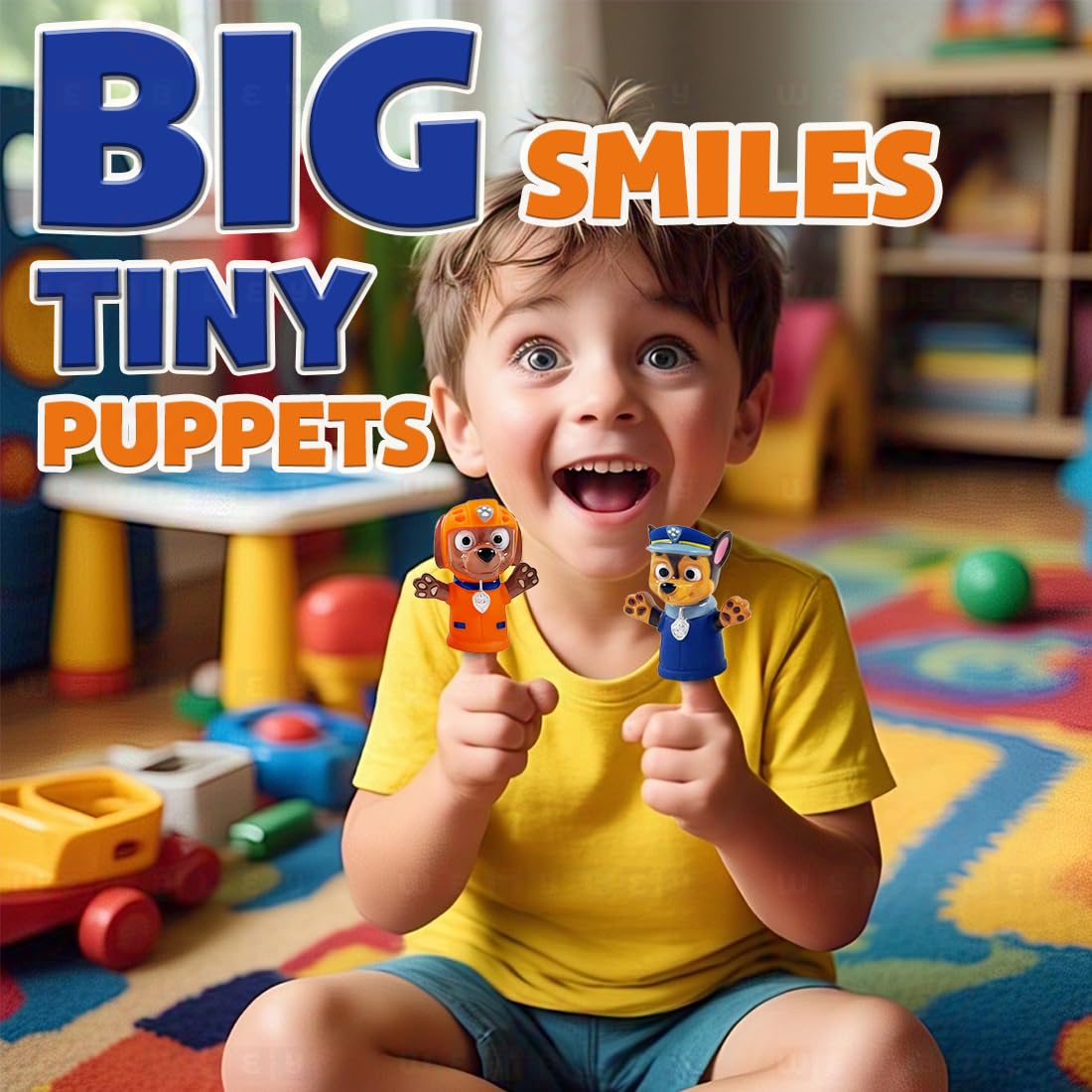 5 Pcs Paw Patrol Finger Puppet Toy