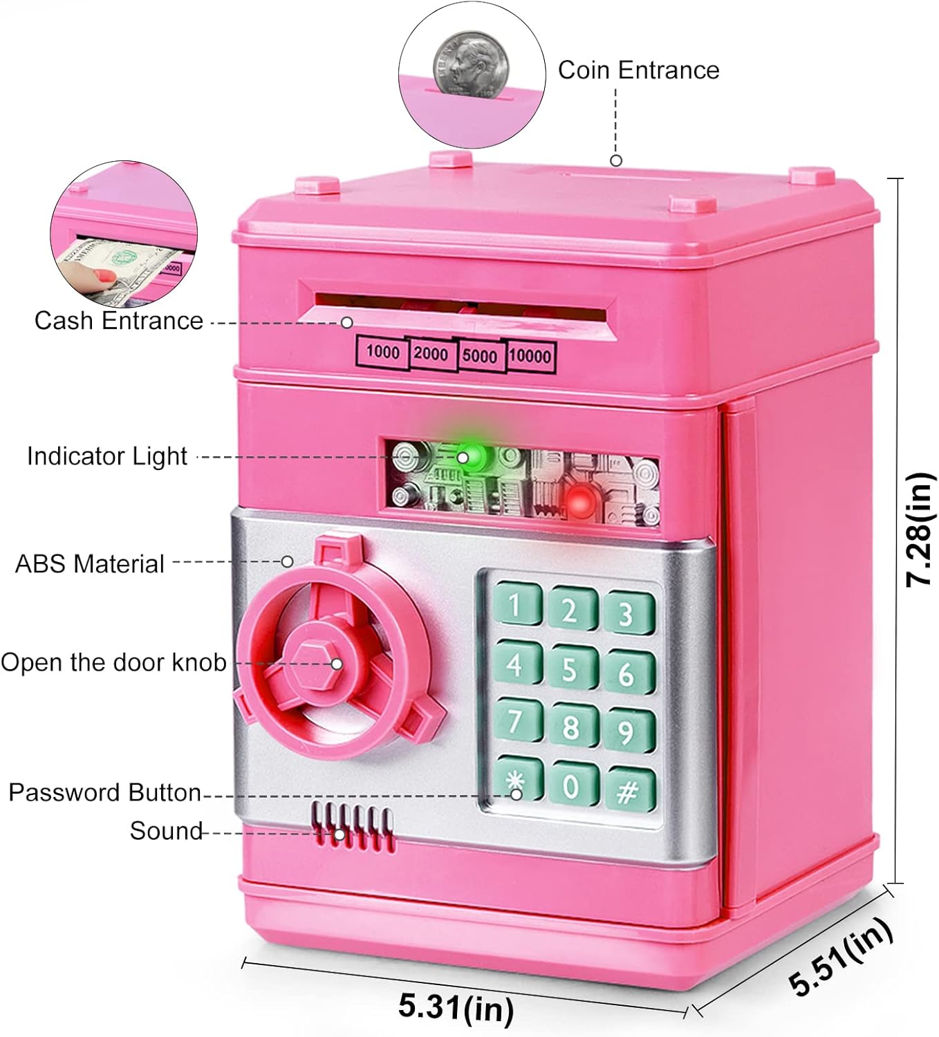 Piggy Bank with Locker