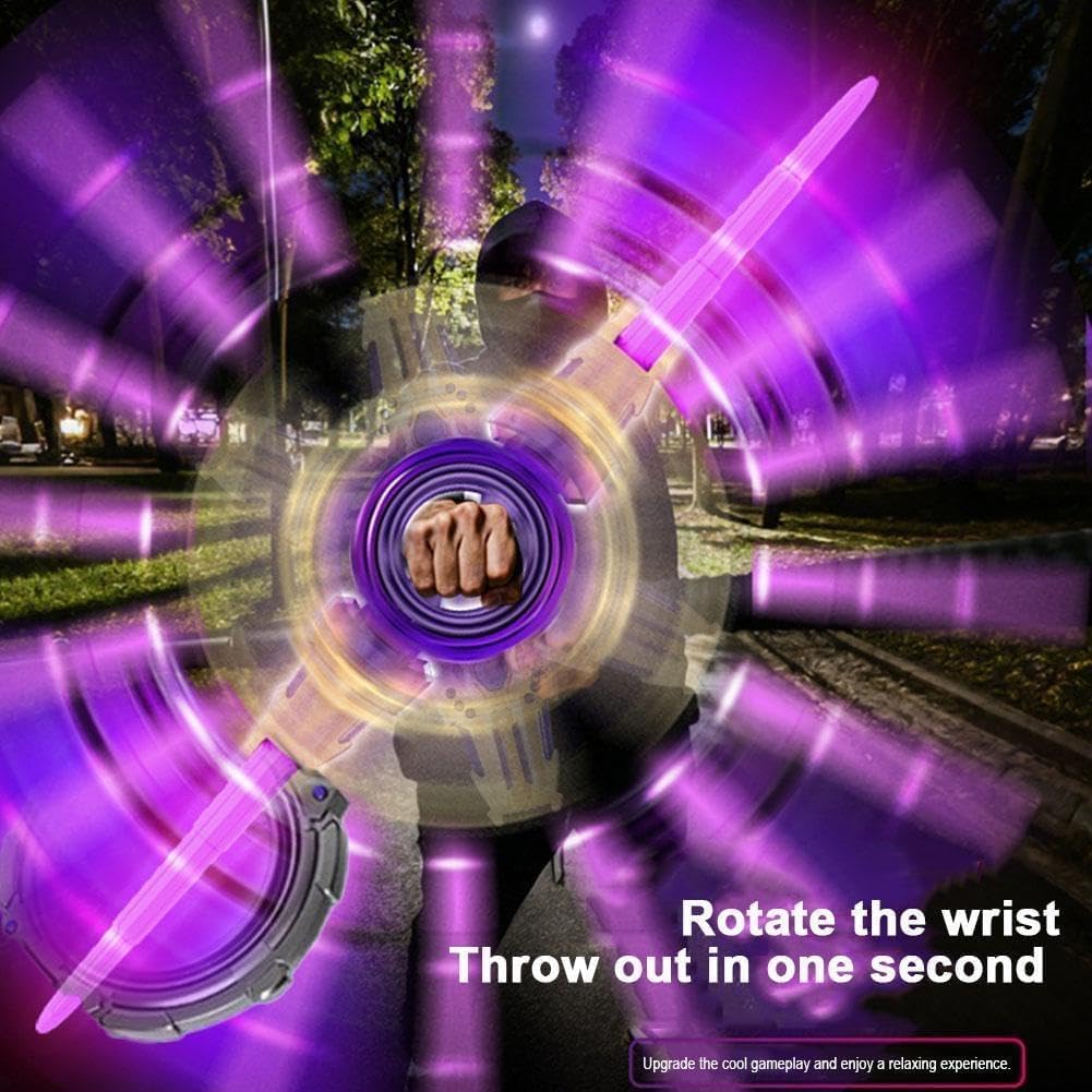 Fire Spin Sword Double-Edged Lightsaber Toy