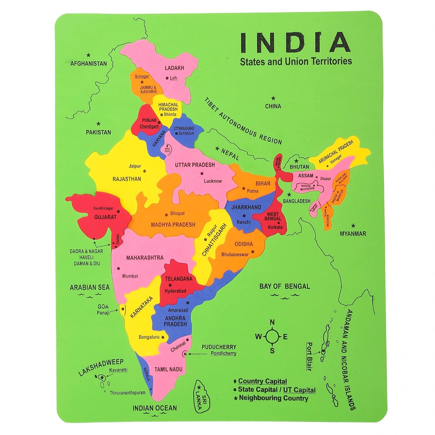 India Map Puzzle Game Set
