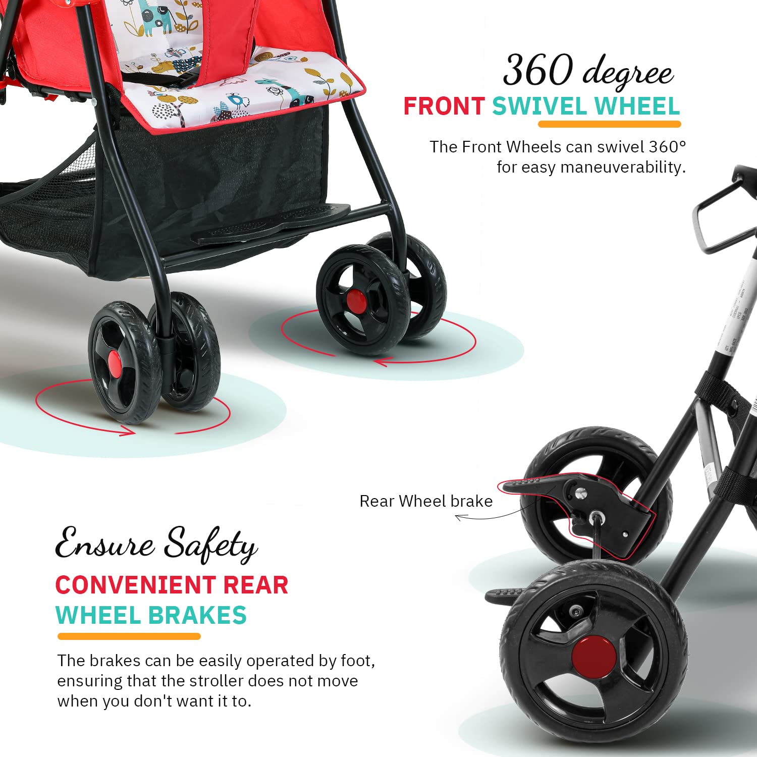 Baby Stroller 601 Red