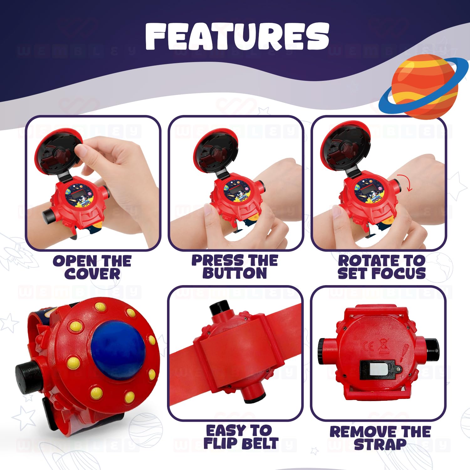 Digital Projector Watch for Kids