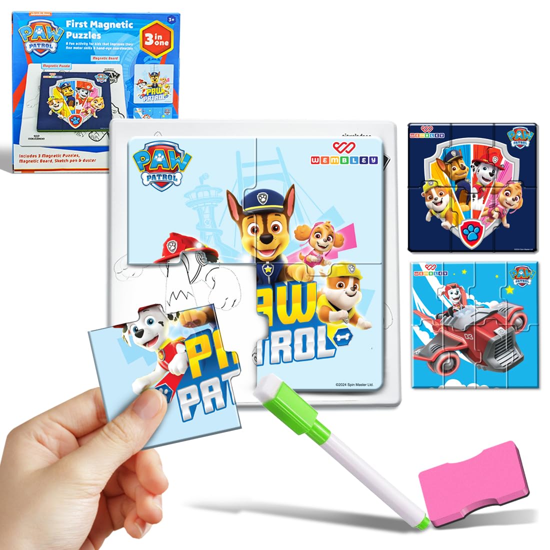 My First 3 in 1 Jigsaw Magnetic Puzzle (PAW PATROL)