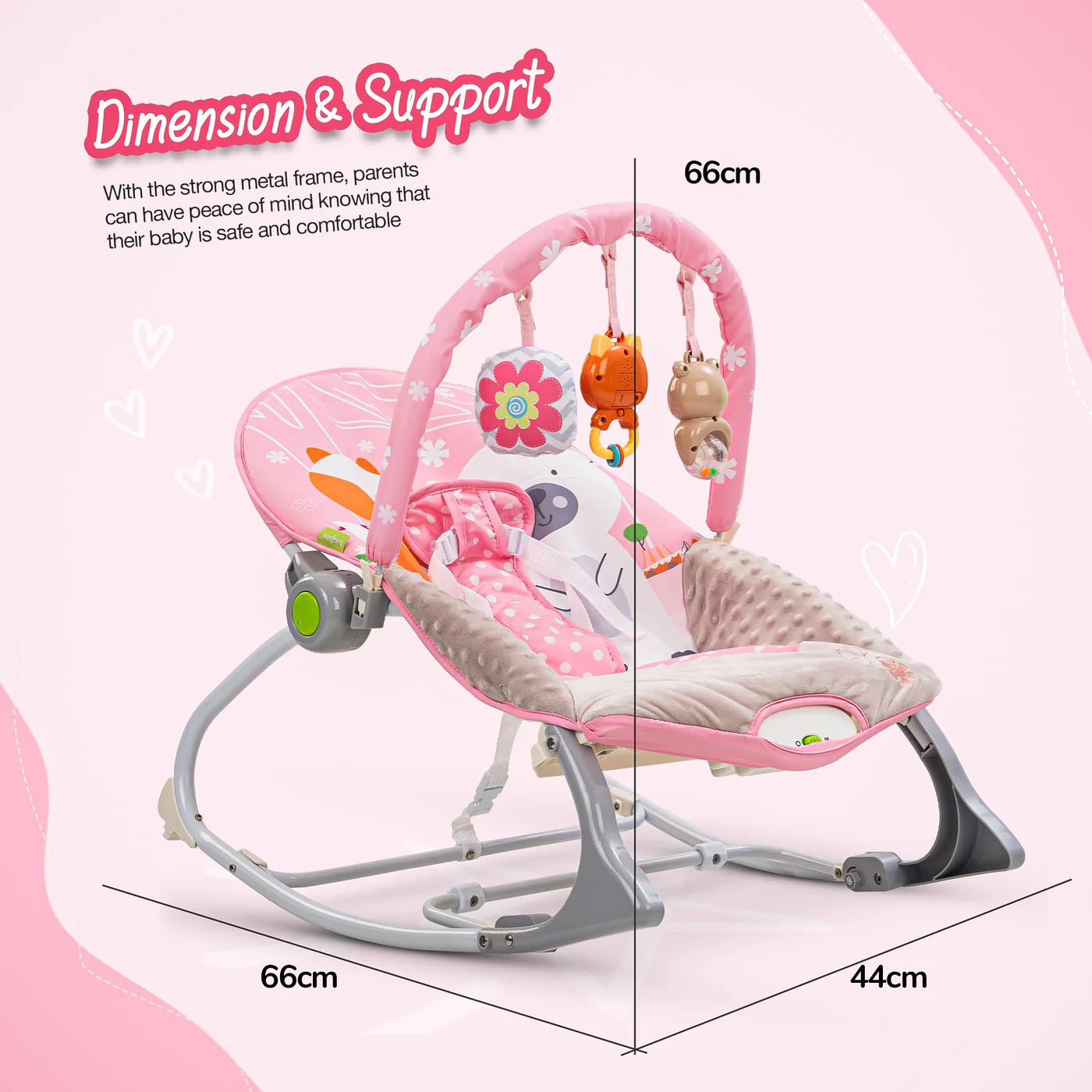 Bella Baby Rocker and Chair (PINK)