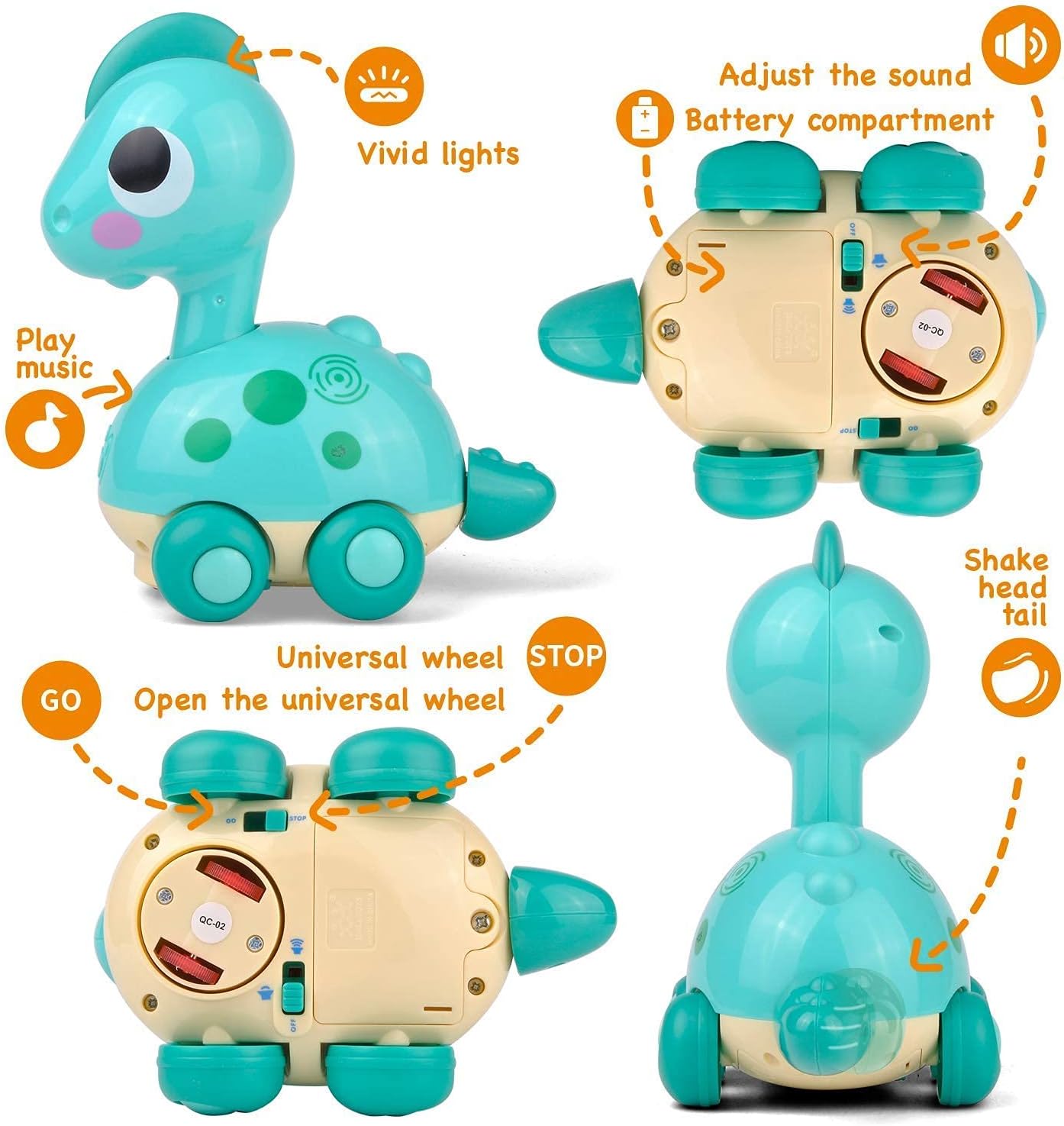 Toy Dinosaurs With Light & Sound
