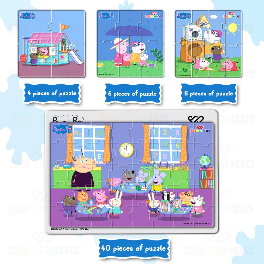 Peppa Pig - 4 in 1 Jigsaw Magnetic Puzzle