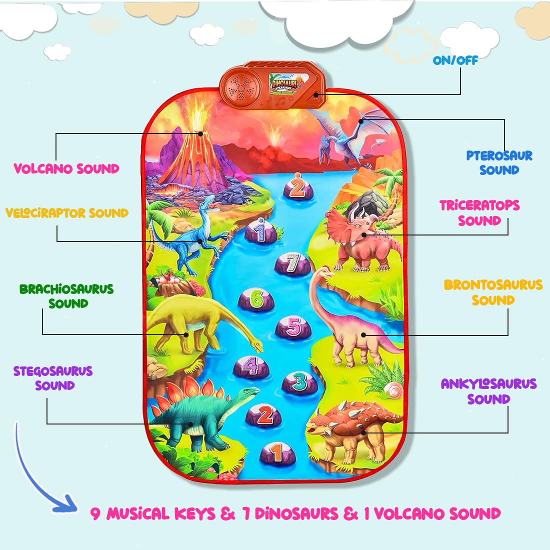 Wembley Dinosaur Musical Mat