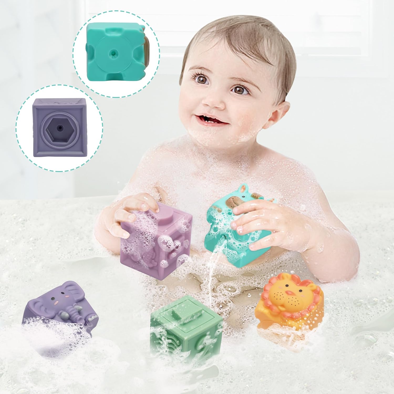 12PCS Soft Stacking Building Blocks