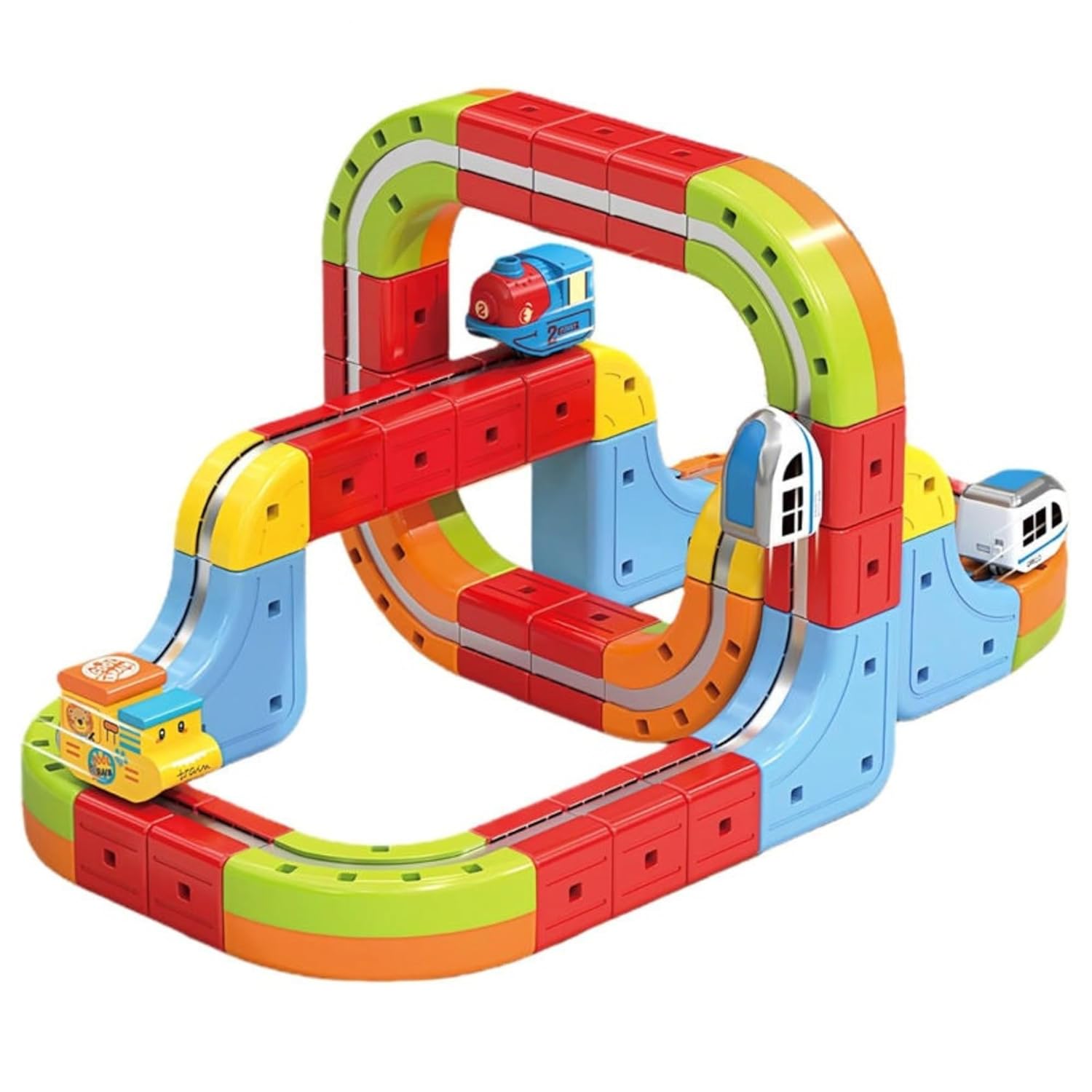 Magnetic Train Set for Kids – (56 Pcs)