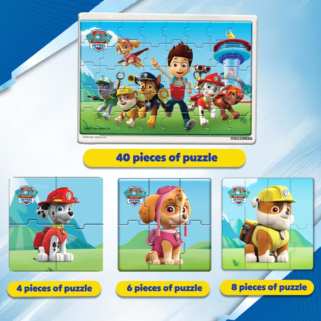 My First 4  in 1 Jigsaw Magnetic Puzzle (PAW PATROL)