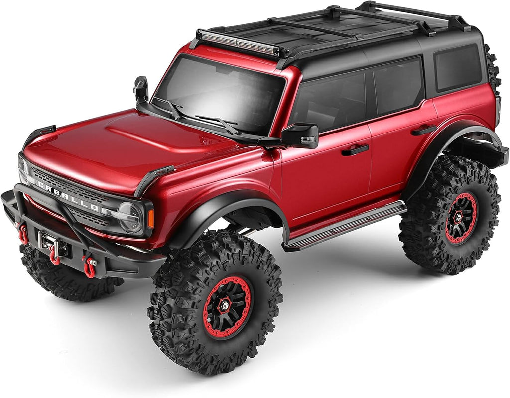 1:10 Scale  2.4G 4WD RC Rock Crawler Car With LED Light Vehicles Climbing Truck Brake