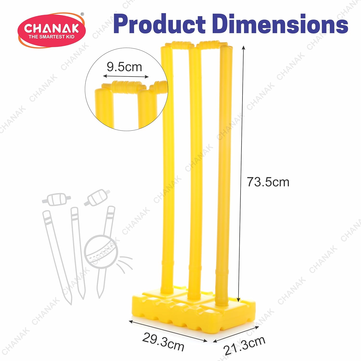 Big Cricket Stumps Kit