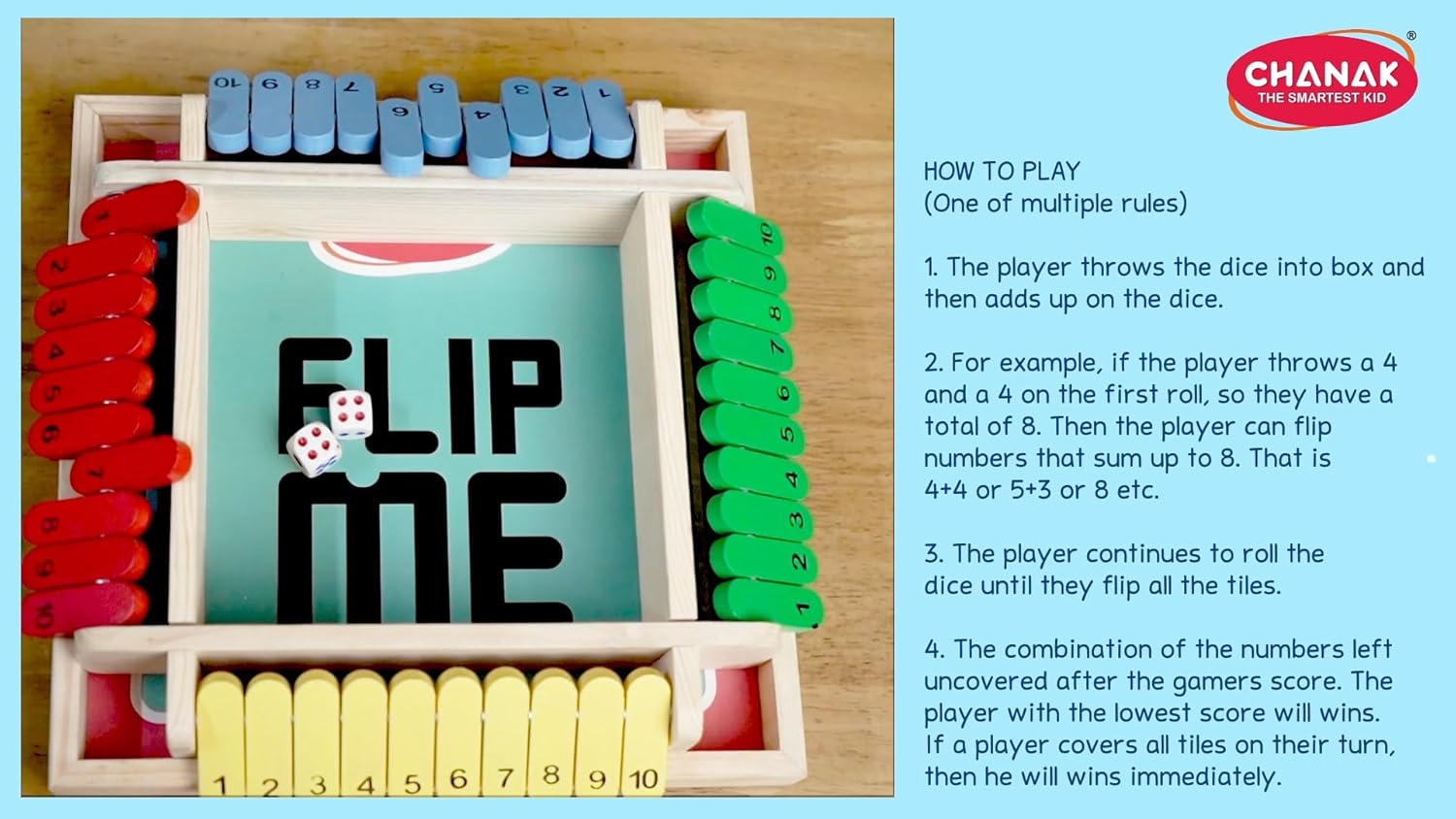 Shut The Box Dice Game