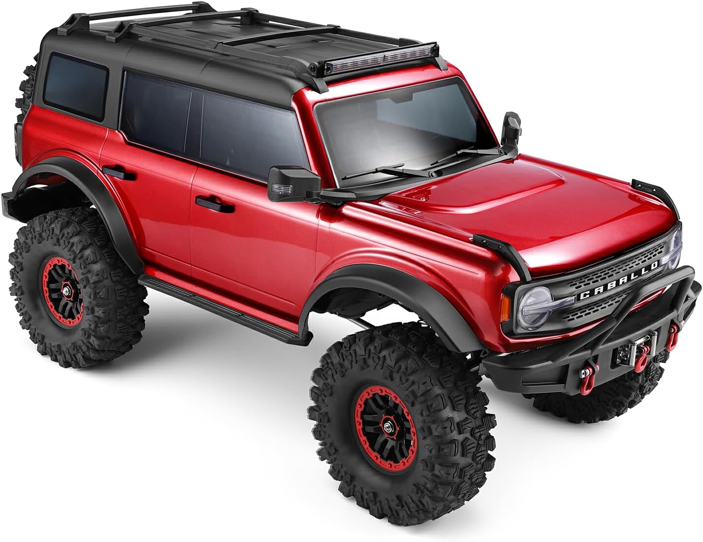 1:10 Scale  2.4G 4WD RC Rock Crawler Car With LED Light Vehicles Climbing Truck Brake