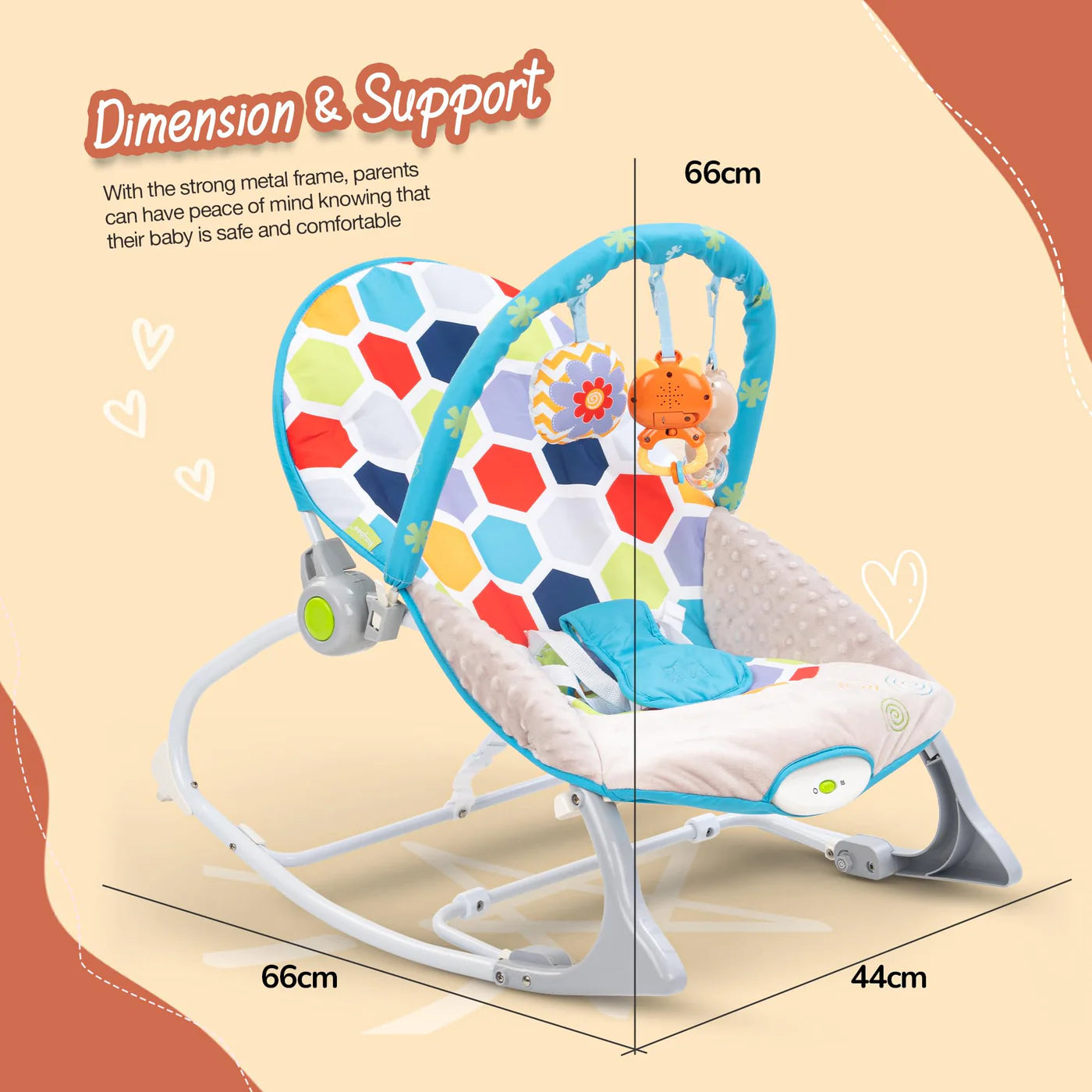 Bella Baby Rocker and Chair ( GREEN )