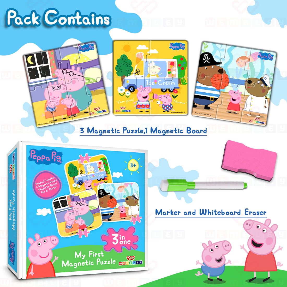 Peppa pig Jigsaw Magnetic Puzzle